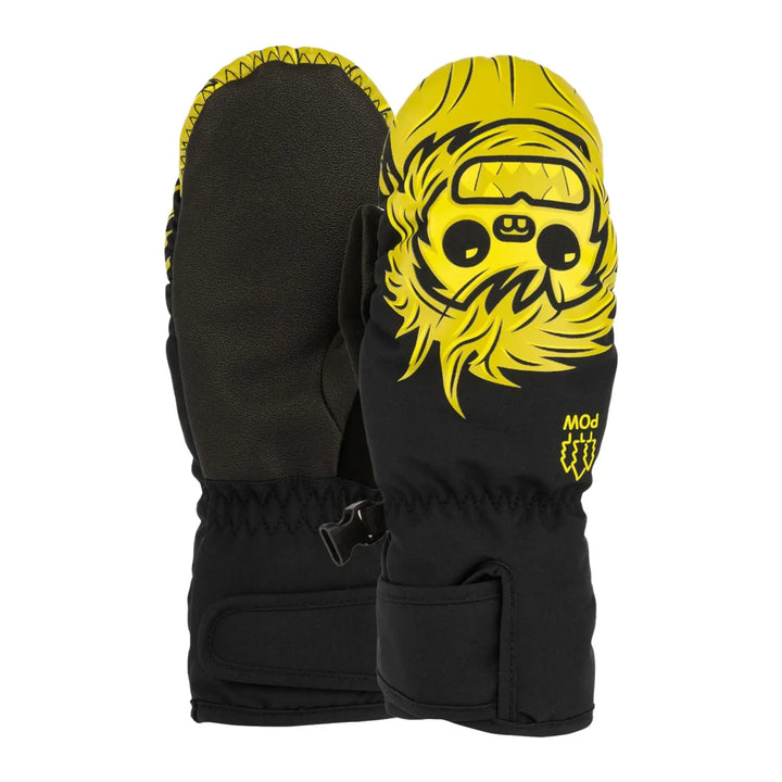 Pow Kids Critter Mitts - Black / 2Y