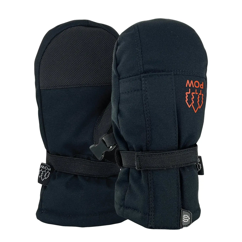 Pow Kids MC Mitts - Black / 2Y