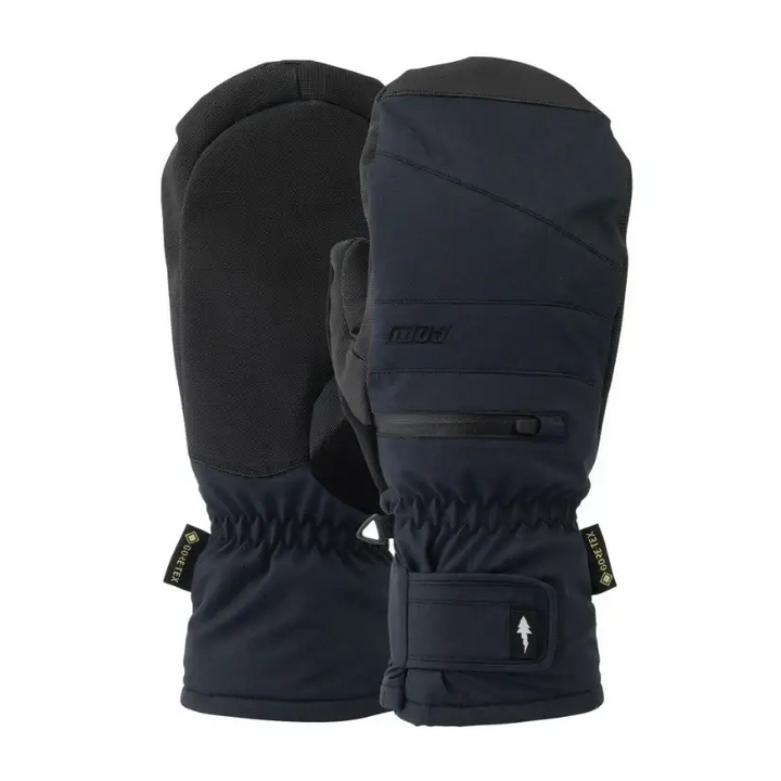 Pow Wayback Short Mitts - Black / S