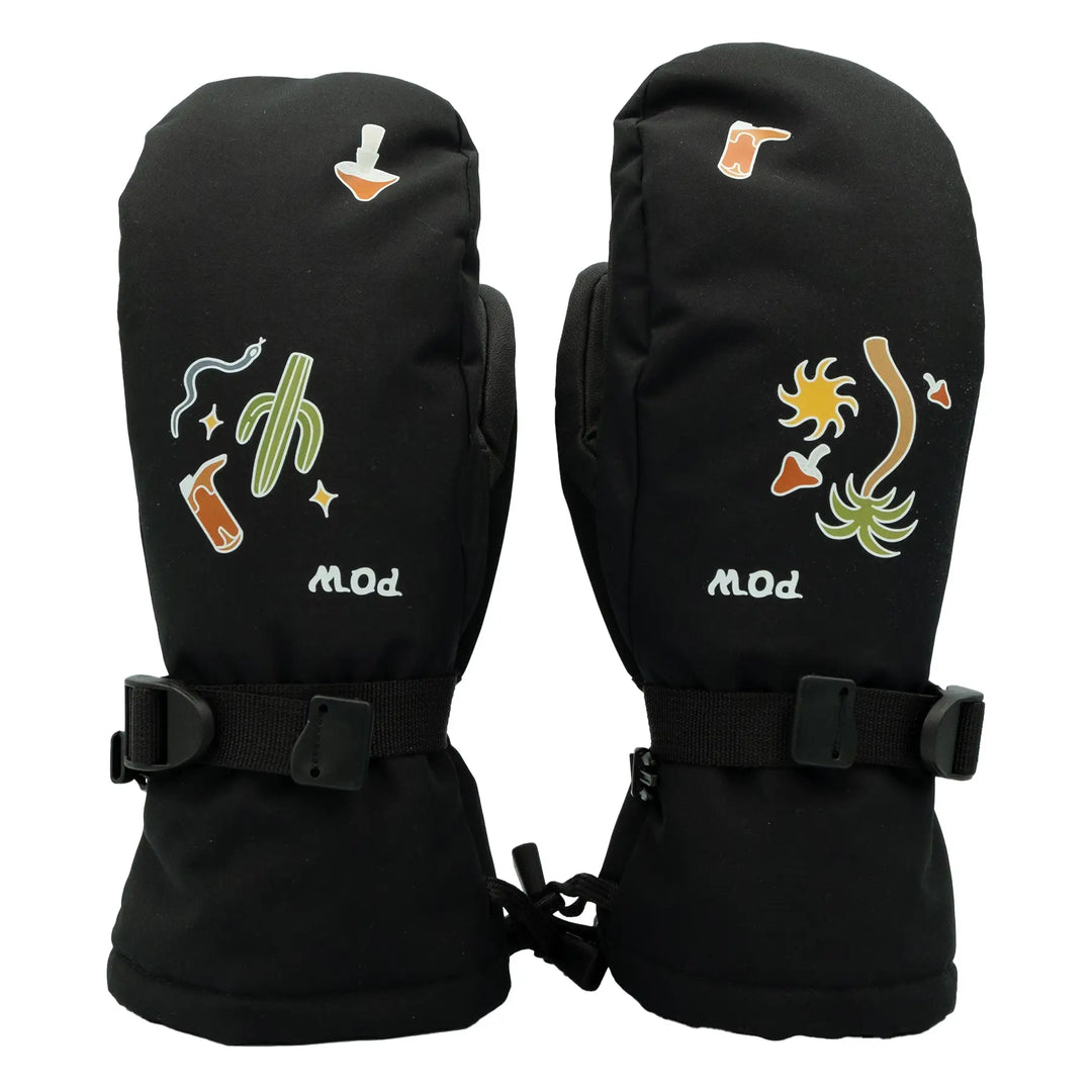Pow Womens Falon Mitts - Black Desert Dreams / S