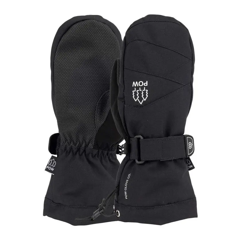 Pow Youth Ascend Mitts - Black / 4Y