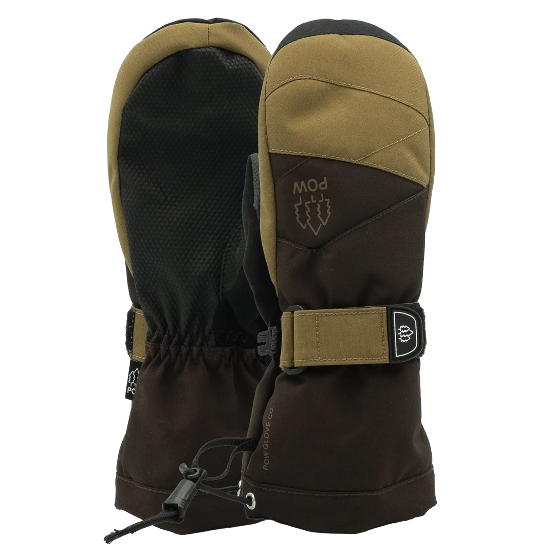 Pow Youth Ascend Mitts - Chocolate / 4Y