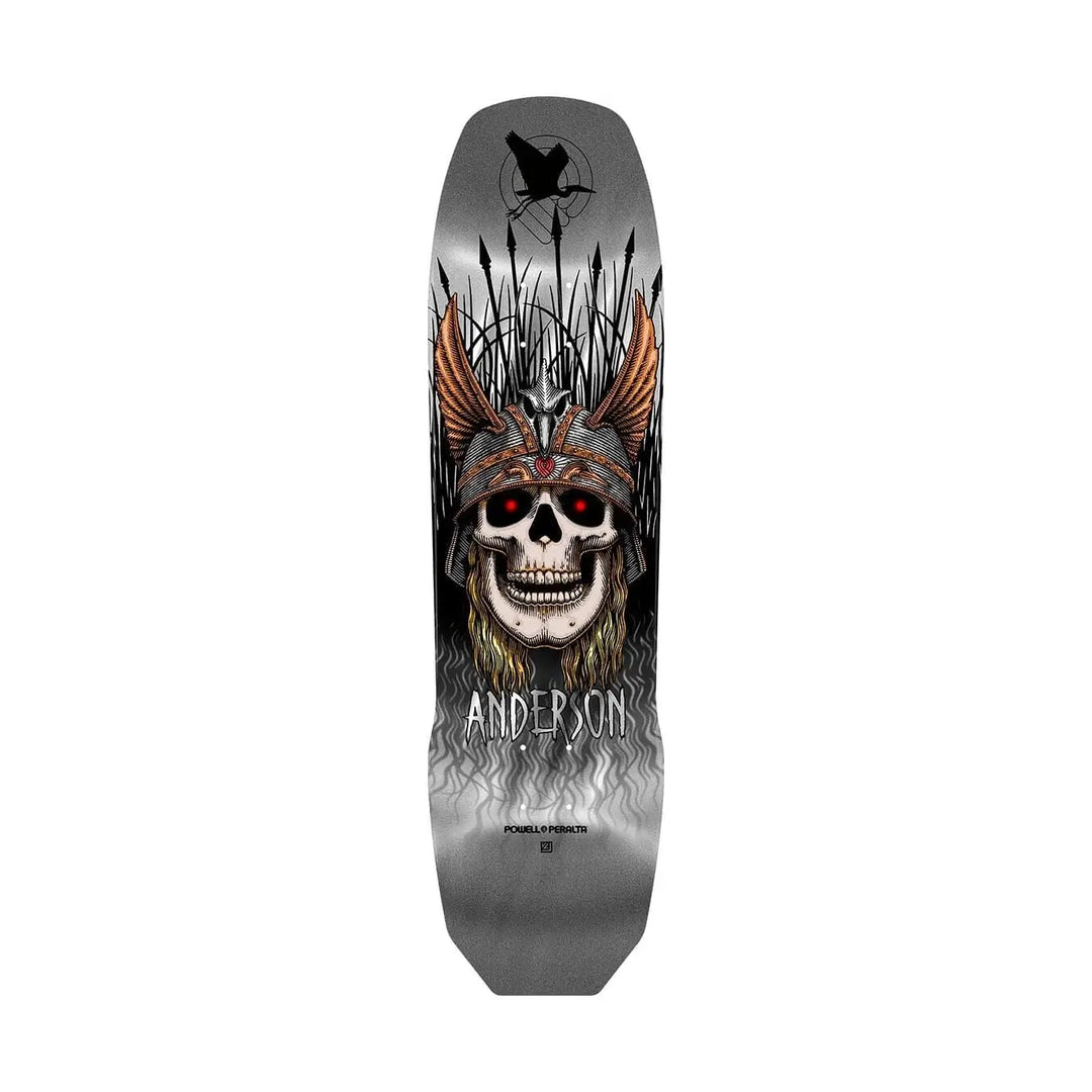 Powell Peralta Andy Anderson Baby Heron Silver Foil Skate Deck 