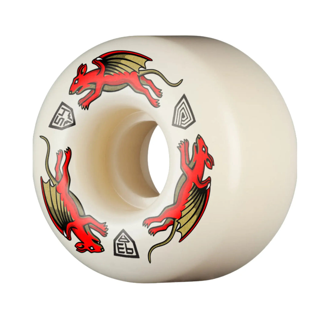 Powell Peralta Dragon Formula Red Nano Rat 93A Skate Wheels - 56mm