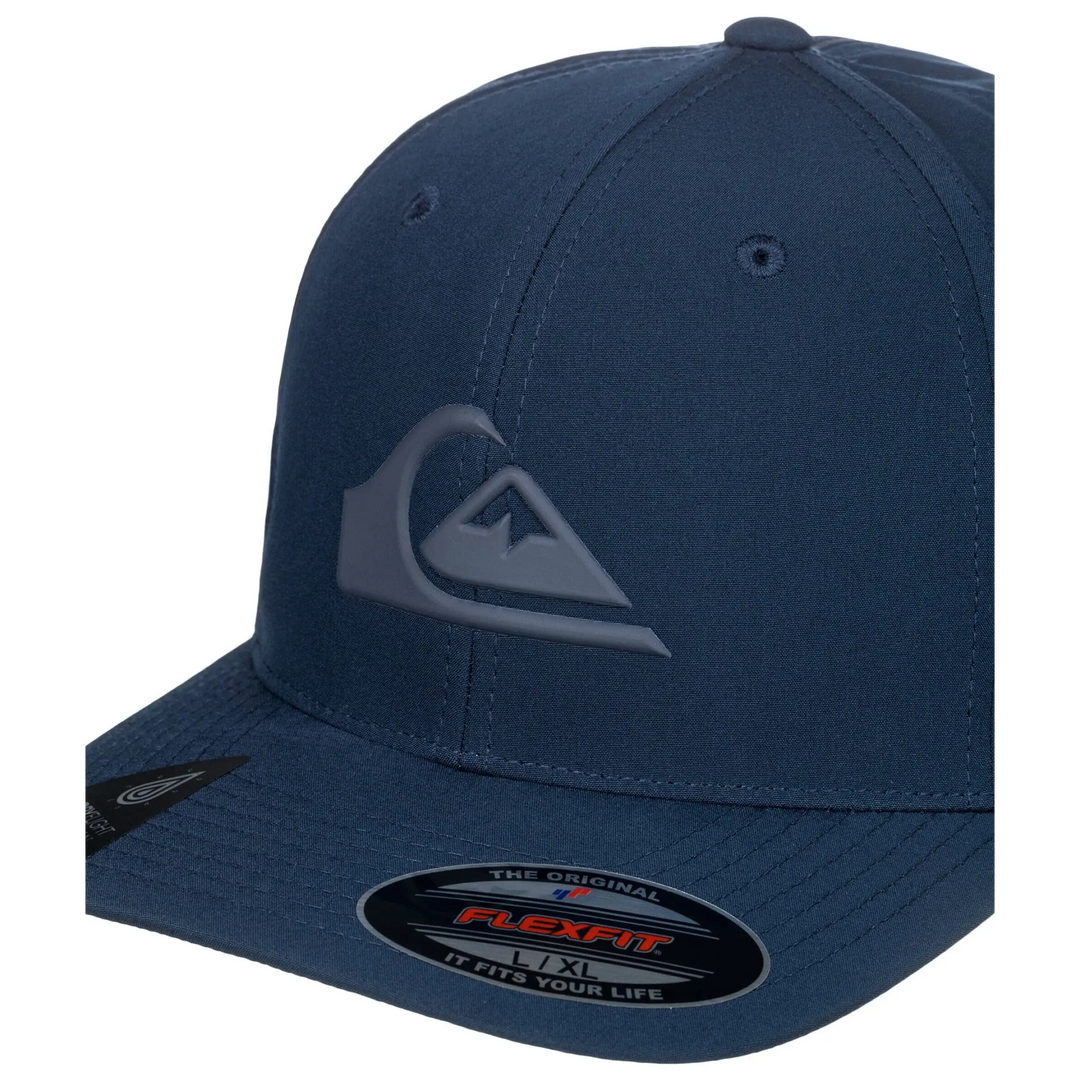 Quiksilver Amped Up Flexfit Hat Navy Blazer S / M 