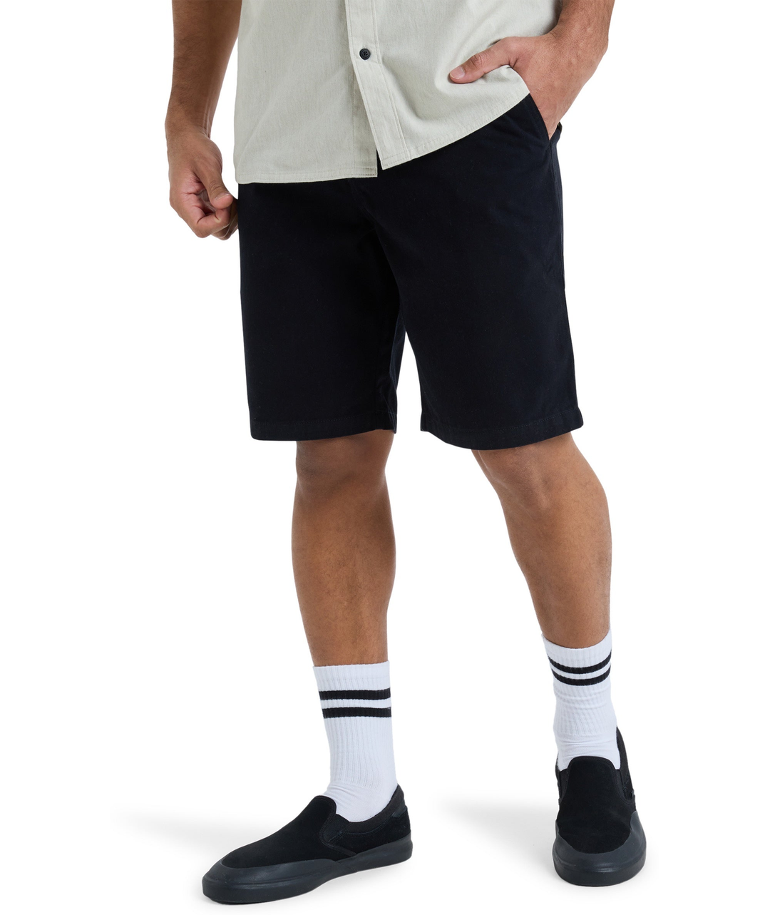 Quiksilver Everyday Union Light Corduroy Walk Shorts - Black 