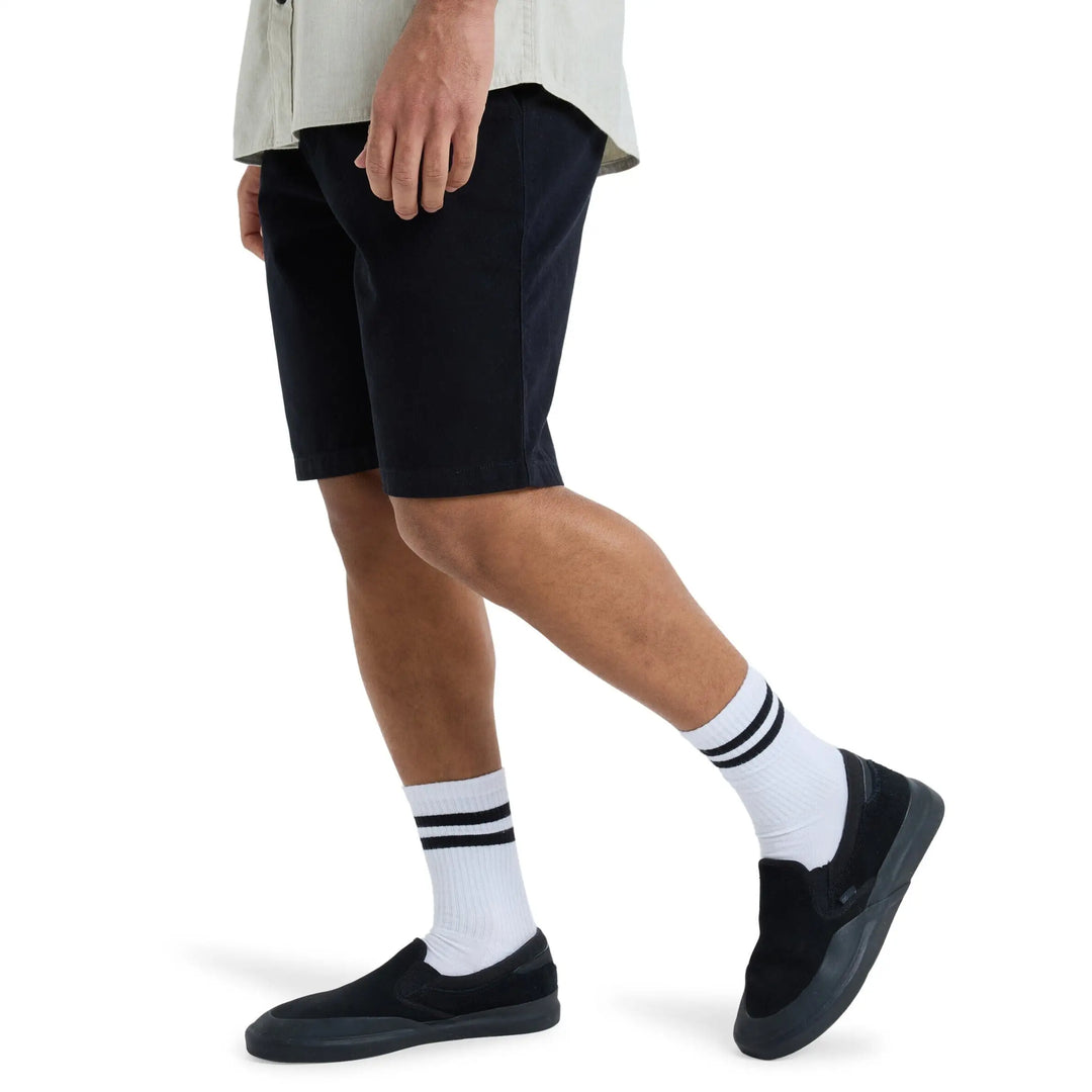 Quiksilver Everyday Union Light Corduroy Walk Shorts - Black 