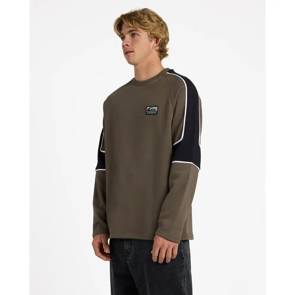 Quiksilver Lines Panel Crew Neck