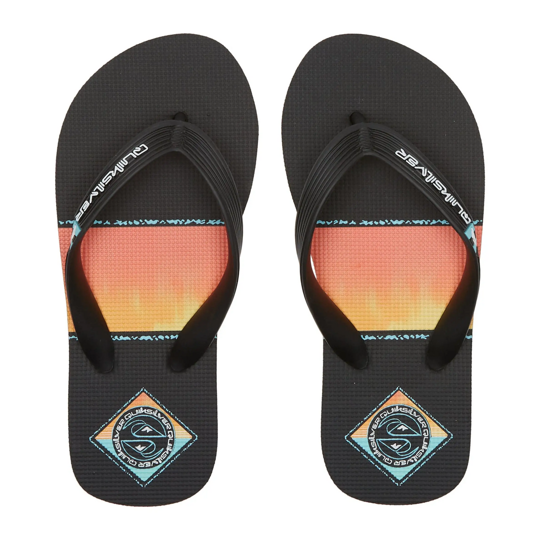 Quiksilver Molokai Art Youth Jandals Orange / Orange / Black 6 