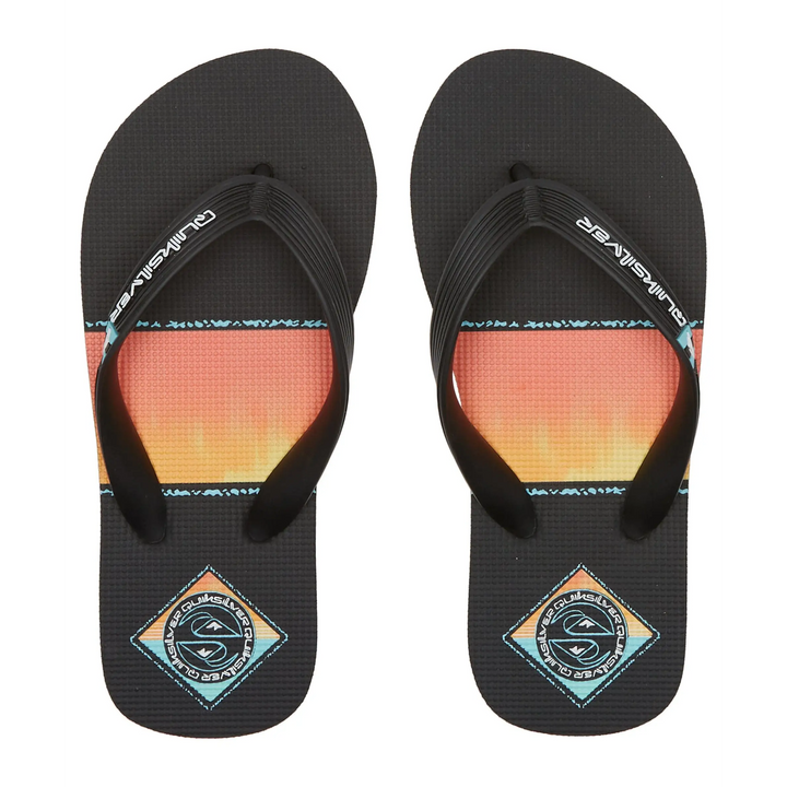 Quiksilver Molokai Art Youth Jandals Orange / Orange / Black 6 