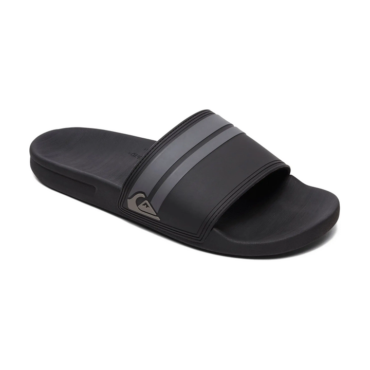 Quiksilver Rivi Slides Black / Black / Grey 8 
