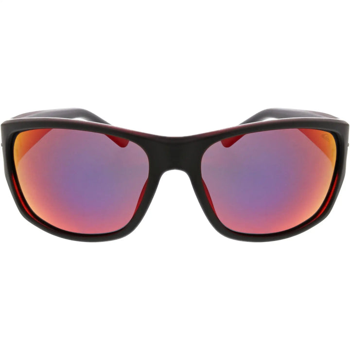 Quiksilver Wind Wave Polarised Sunglasses - Matte Black / Red Mirror