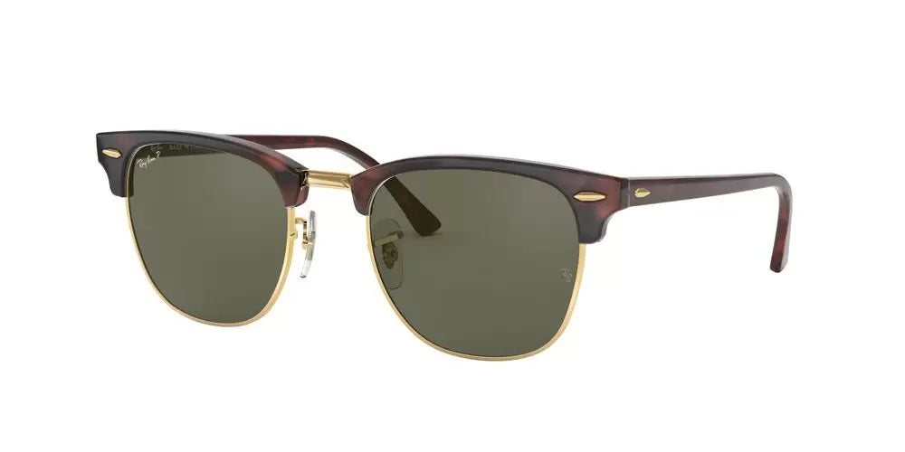 Ray-Ban Clubmaster Sunglasses Red Havana / G-15 Green - Large 