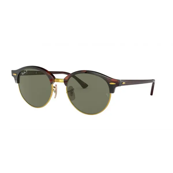 Ray-Ban Clubround Classic Sunglasses Red Havana / G15 Green 