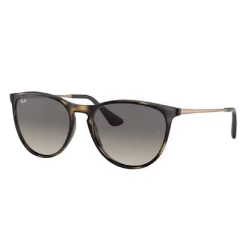 Ray-Ban Erika Polarised Sunglasses Light Havana / Grey Gradient Brown - Standard 