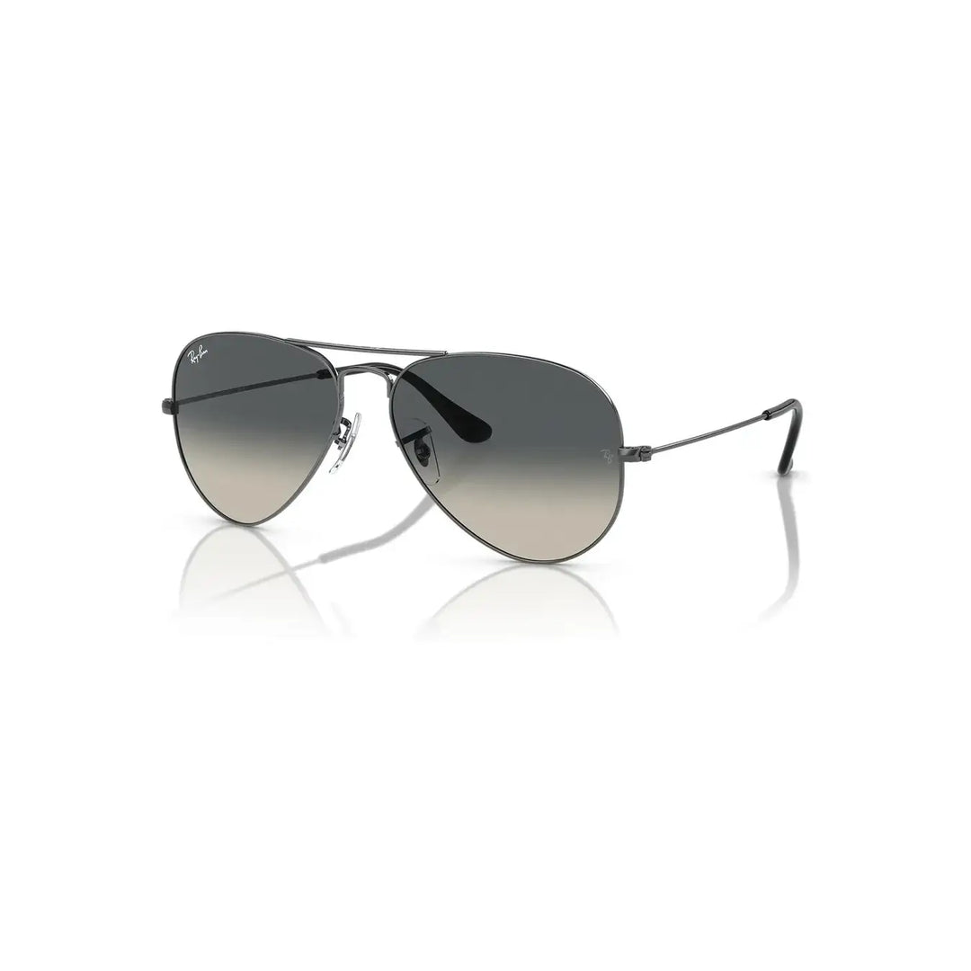 Ray-Ban Large Aviator Sunglasses - Gunmetal / Grey Gradient