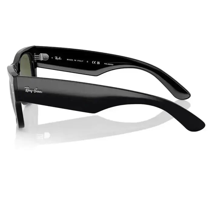 Ray-Ban Mega Wayfarer Polarised Sunglasses - Black / Green Polar