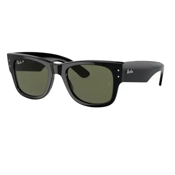 Ray-Ban Mega Wayfarer Polarised Sunglasses - Black / Green Polar