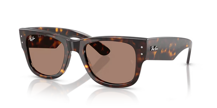 Ray-Ban Mega Wayfarer Sunglasses Havana / Light Violet 