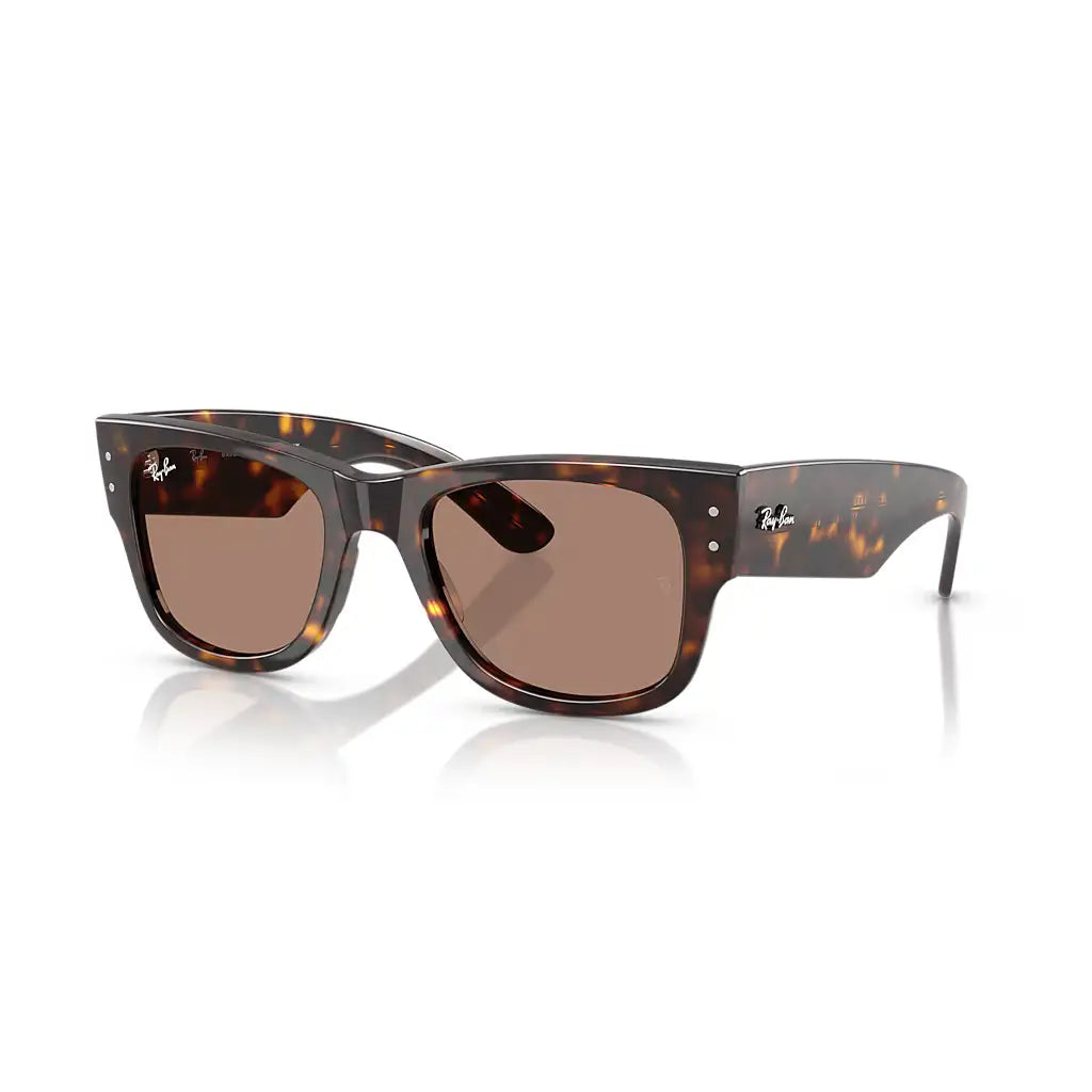 Ray-Ban Mega Wayfarer Sunglasses Havana / Light Violet 