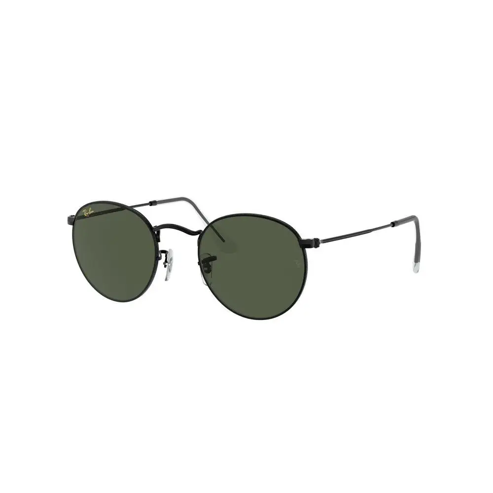 Ray-Ban Round Sunglasses Black / G15 Green - Standard 