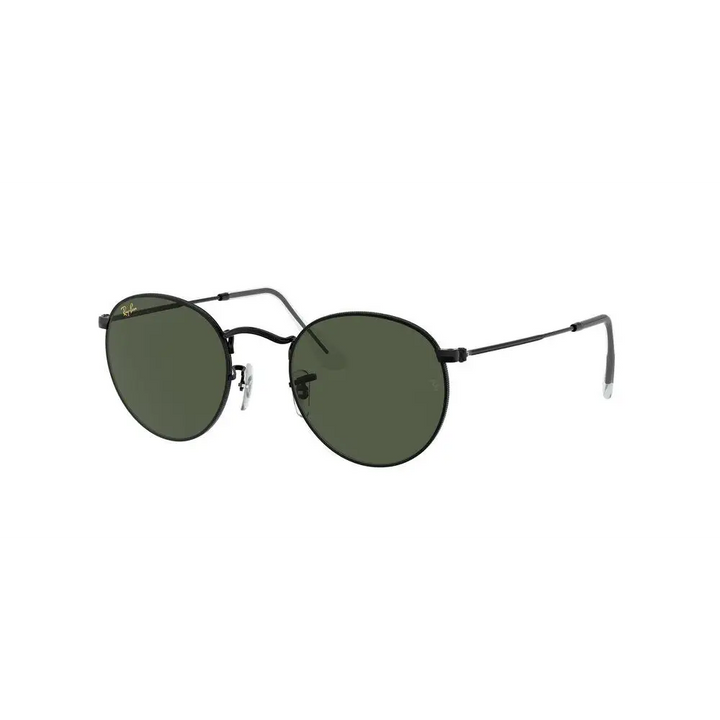 Ray-Ban Round Sunglasses Black / G15 Green - Standard 