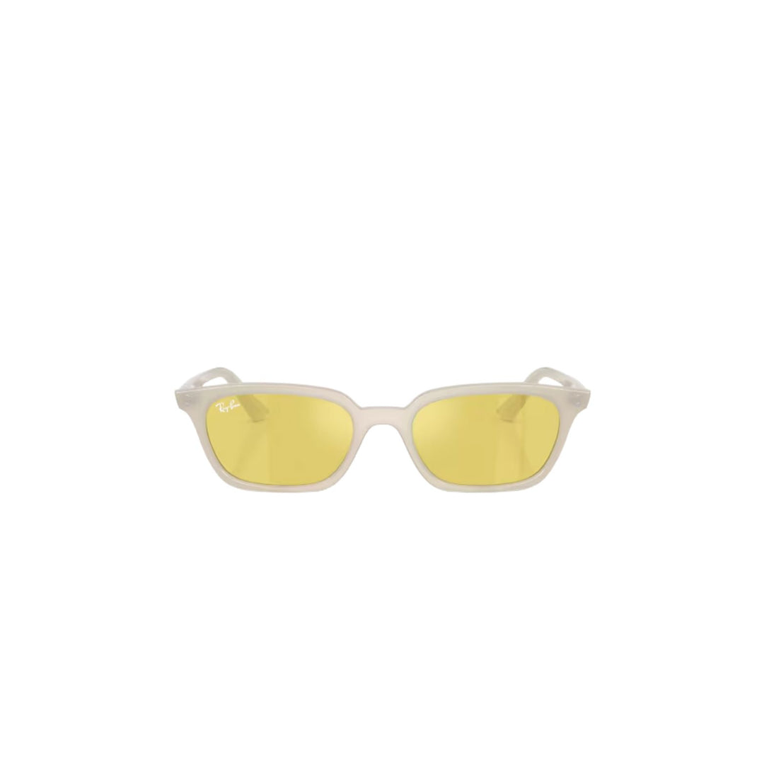 Ray-Ban Zaya Sunglasses Cloudy Warm White / Yellow Mirror Flash Gold 