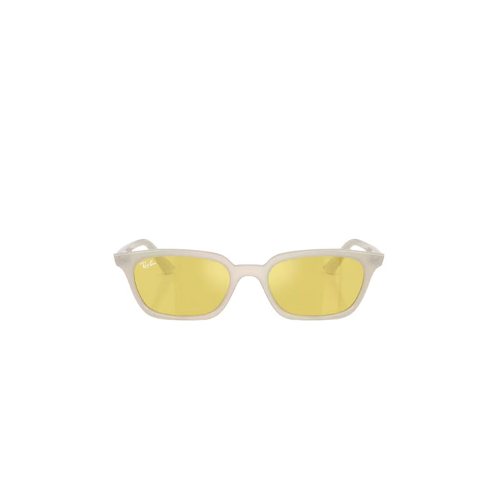 Ray-Ban Zaya Sunglasses Cloudy Warm White / Yellow Mirror Flash Gold 