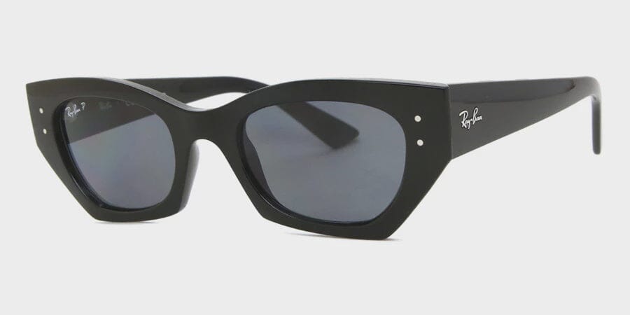 Ray Ban Zena Polarised Sunglasses Black / Dark Grey 