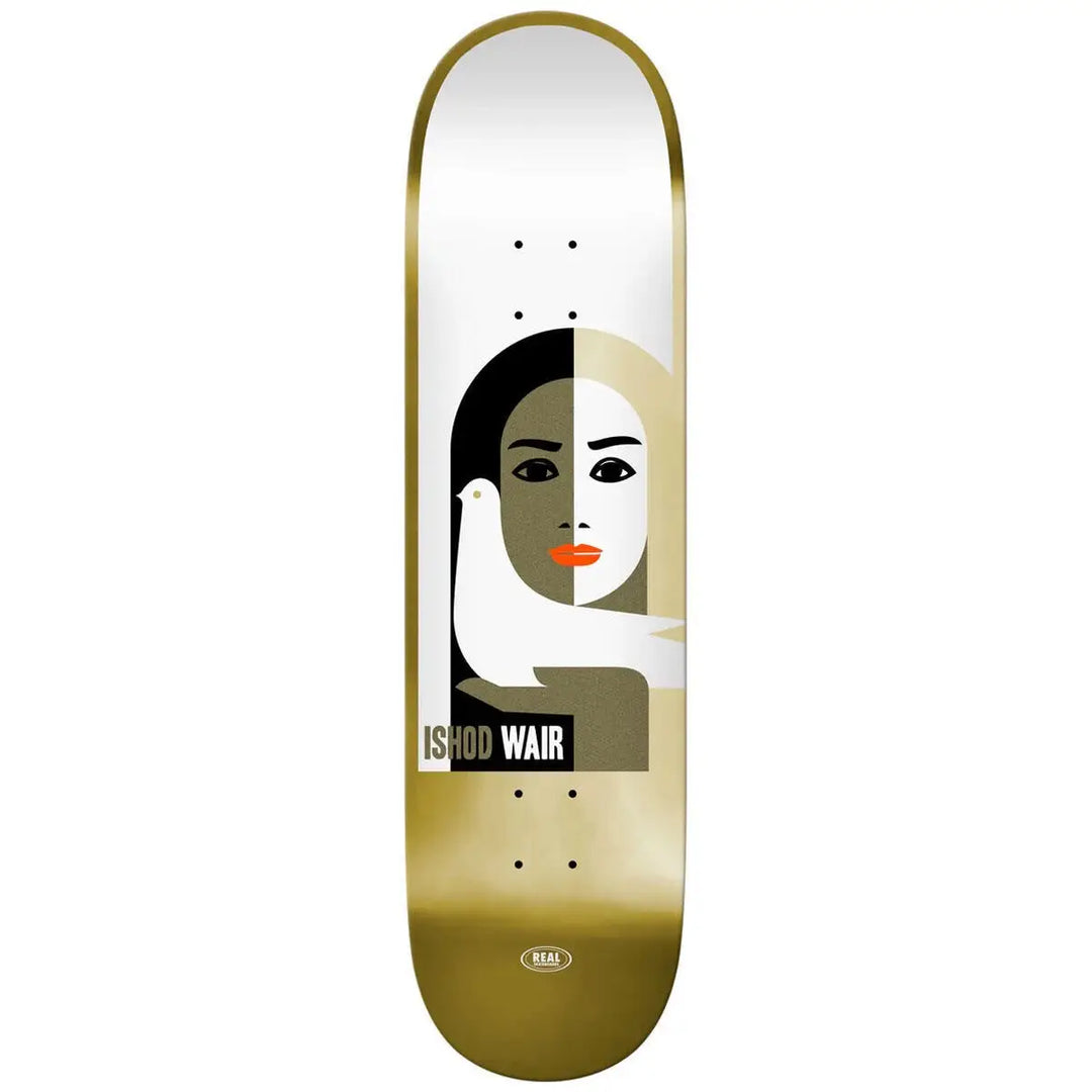 Real Ishod Peace Ltd Foil Skateboard Deck - 8.25’’