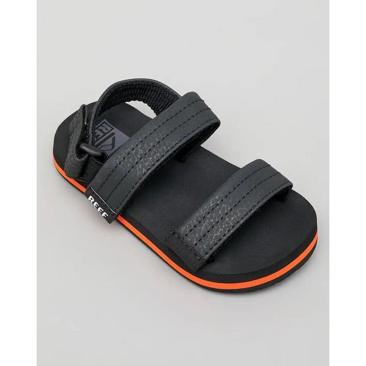Reef Little Ahi Convertible Youth Jandal Grey / Orange 3 / 4K 