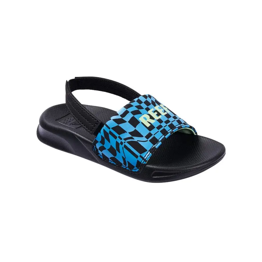 Reef Little One Slides Black / White 8K 