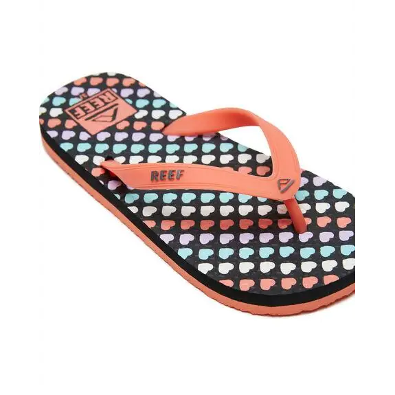 Reef Steps Kids Jandals Hearts 3 / 4Y 