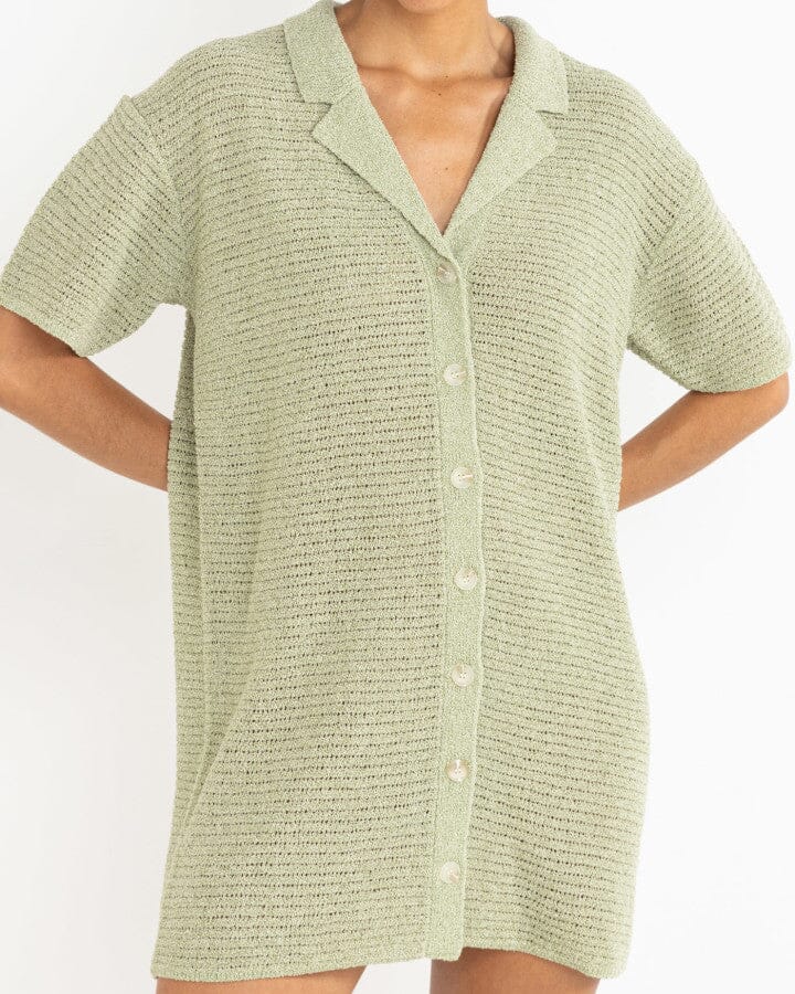 Rhythm Abby Knit Shirt Dress 