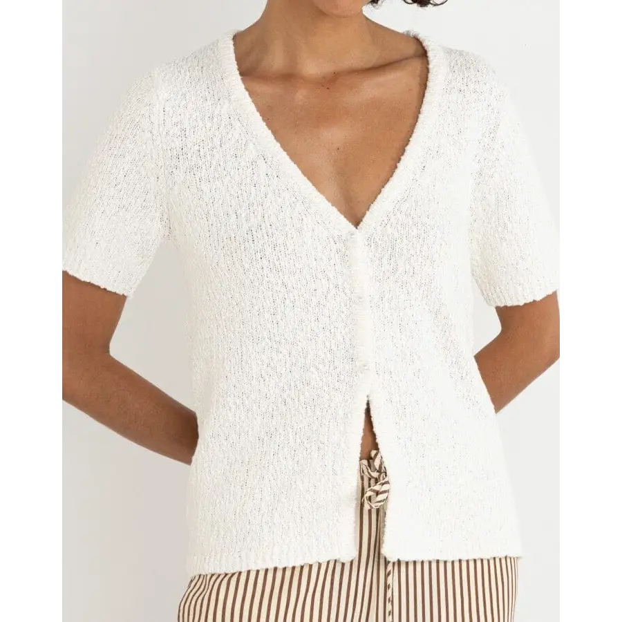Rhythm Adele Short Sleeve Knit Cardigan 