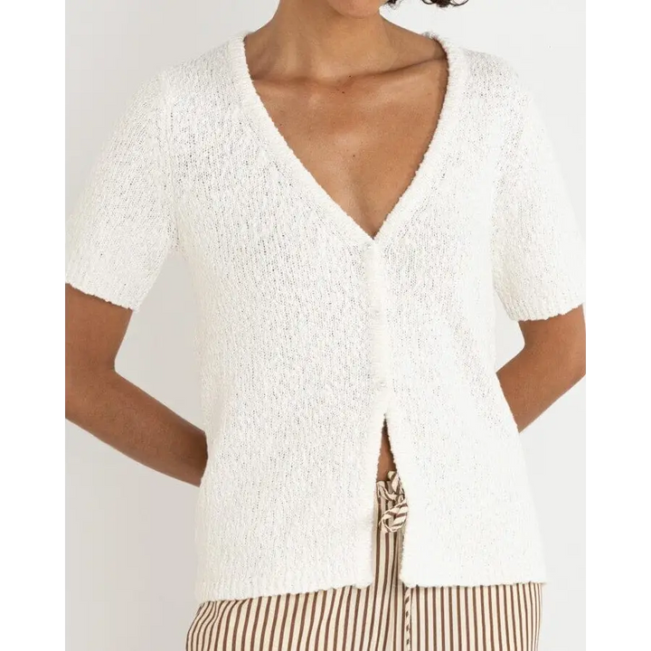Rhythm Adele Short Sleeve Knit Cardigan 