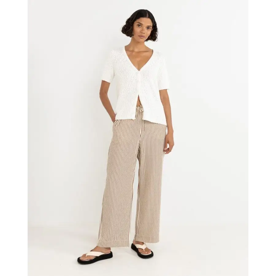 Rhythm Adele Short Sleeve Knit Cardigan 