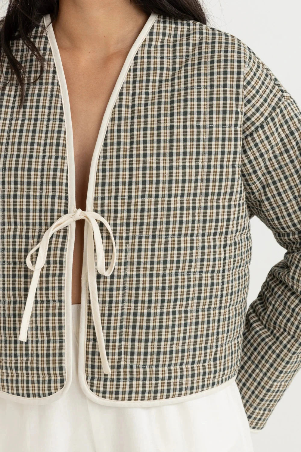 Rhythm Antibes Plaid Quilted Jacket 