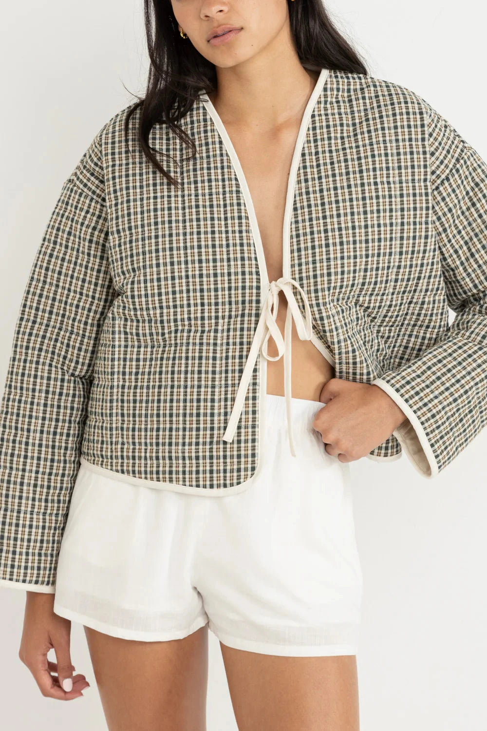 Rhythm Antibes Plaid Quilted Jacket 