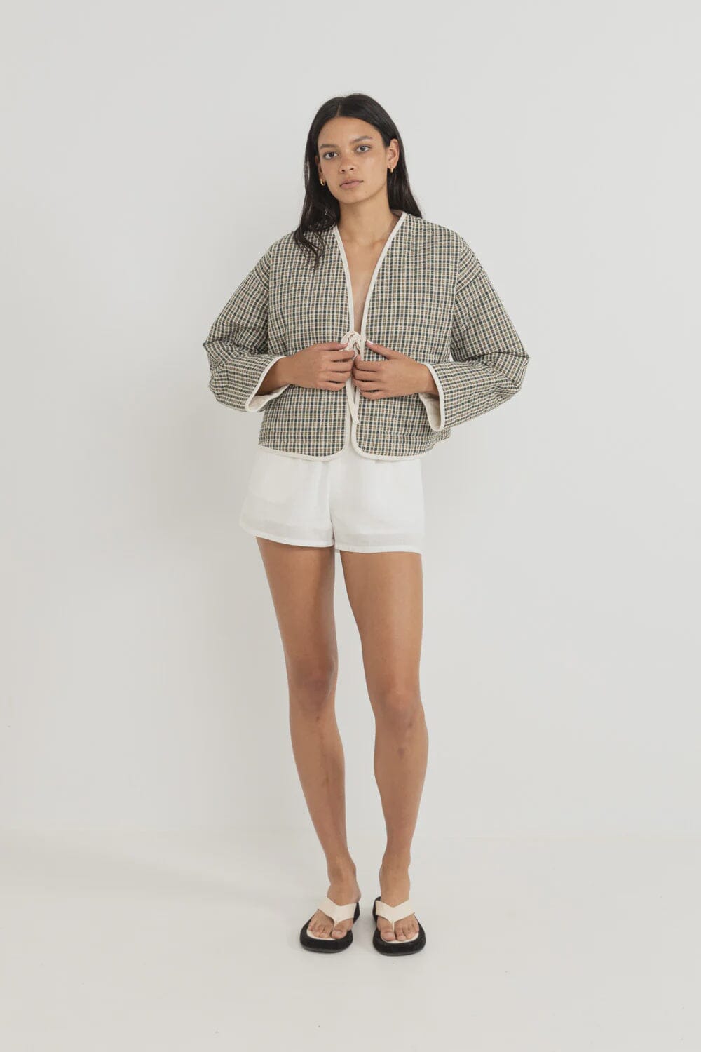 Rhythm Antibes Plaid Quilted Jacket 