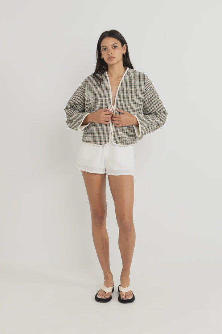 Rhythm Antibes Plaid Quilted Jacket 