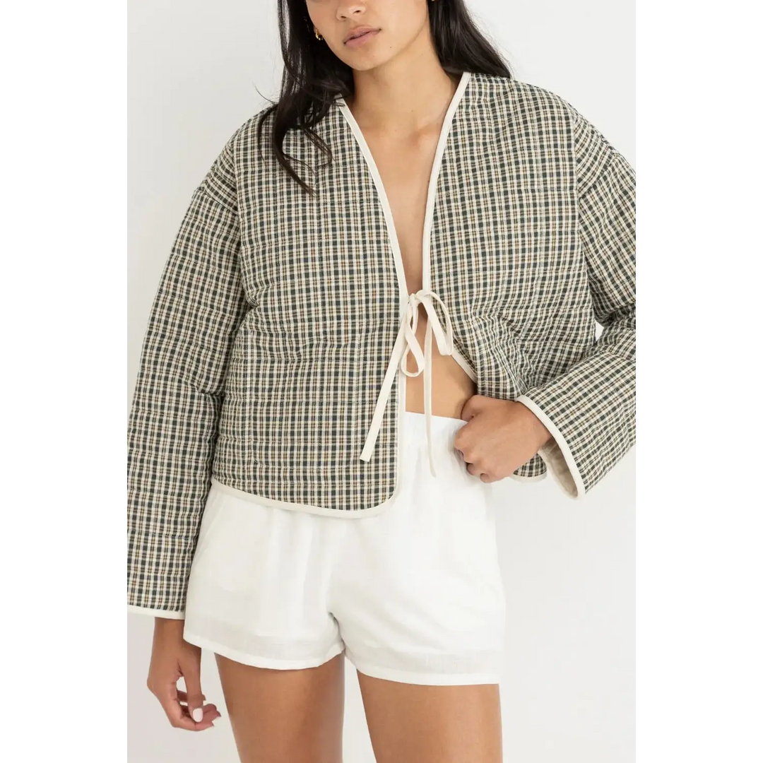 Rhythm Antibes Plaid Quilted Jacket 
