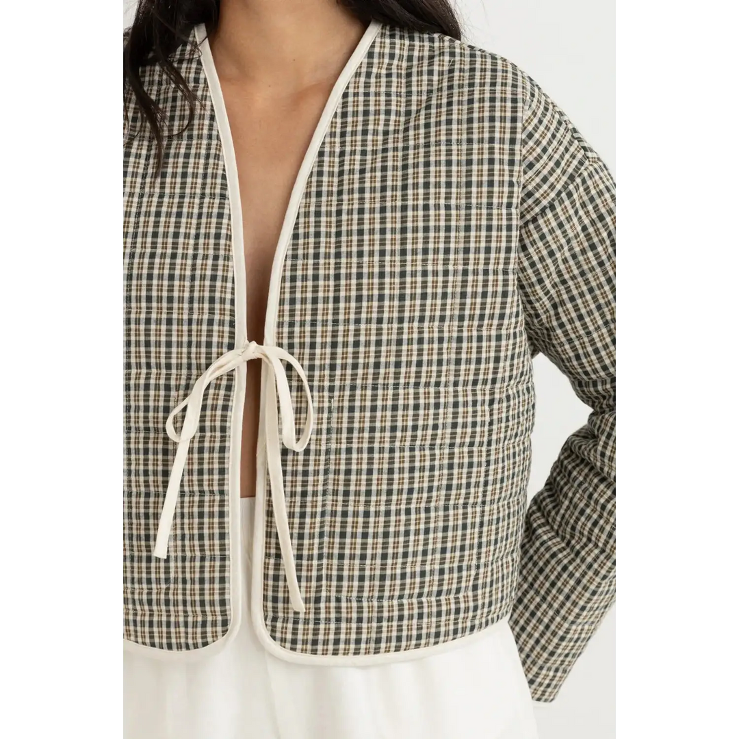 Rhythm Antibes Plaid Quilted Jacket 