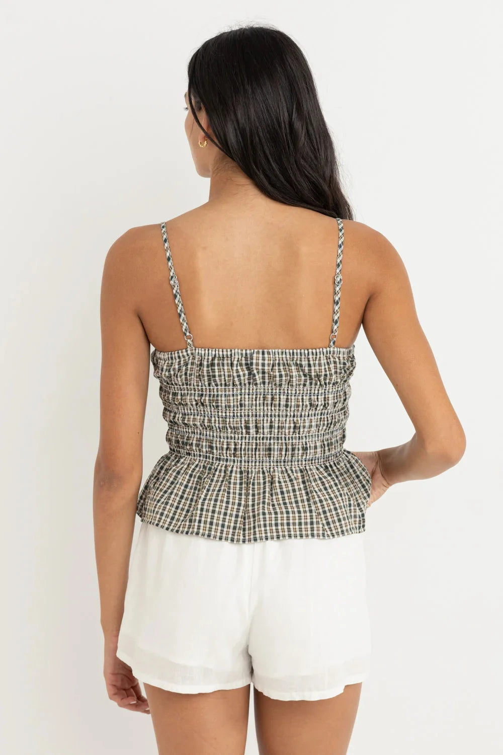 Rhythm Antibes Plaid Top 