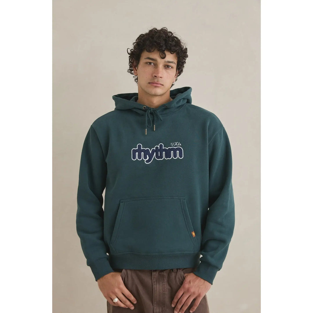 Rhythm Applique Fleece Hood