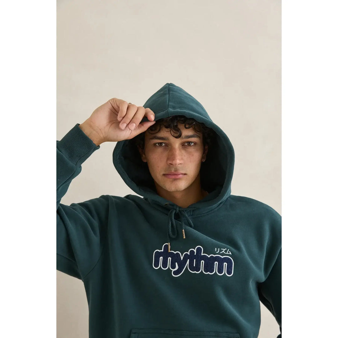 Rhythm Applique Fleece Hood