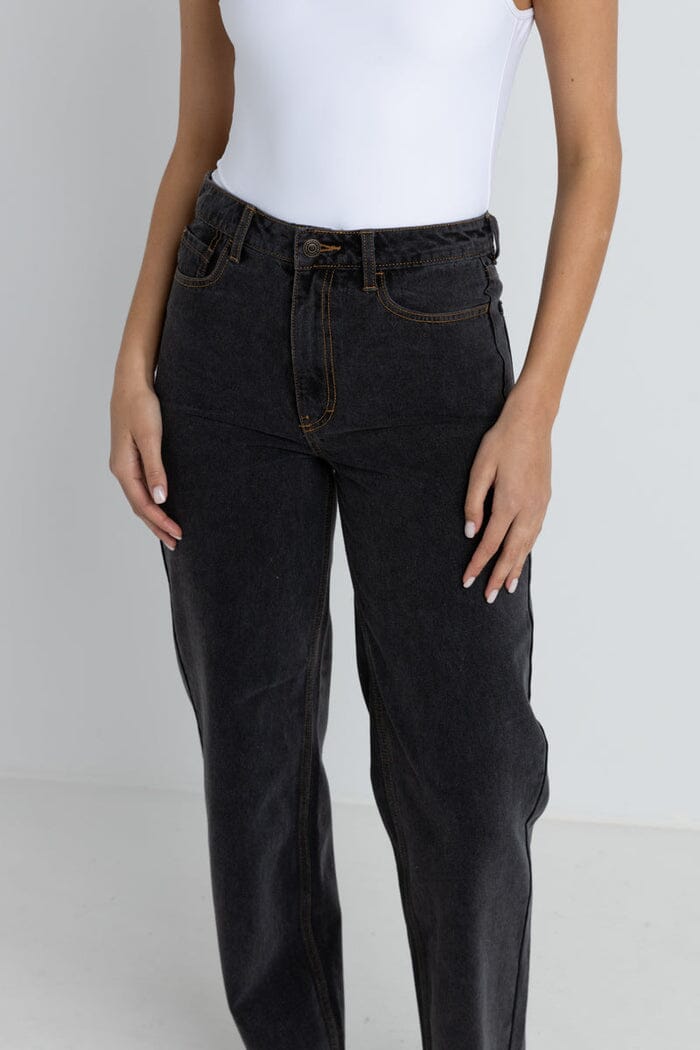 Rhythm Beyond Relaxed Leg Jeans Grey 6 