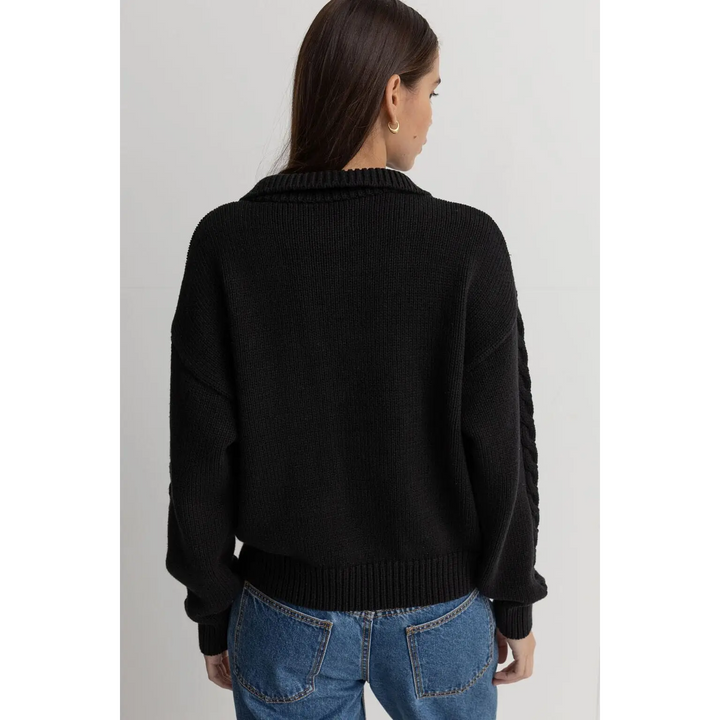 Rhythm Cabelled Vintage Zip Knit 