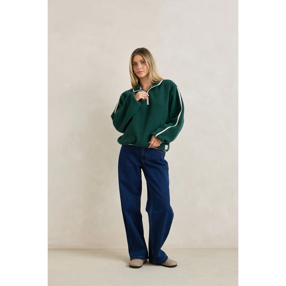 Rhythm Camp Half Zip Sherpa Pullover Fleece