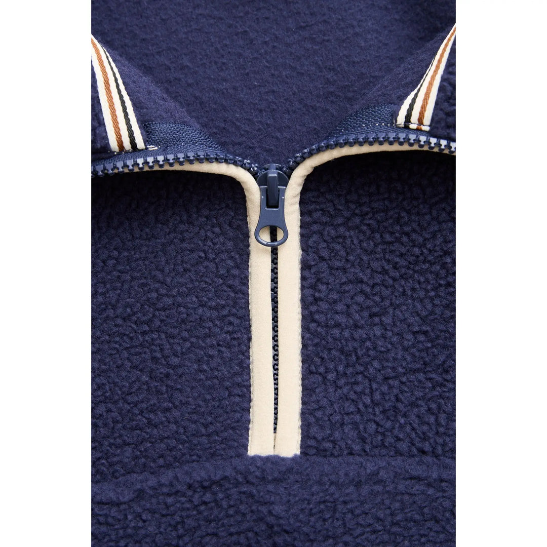 Rhythm Camp Half Zip Sherpa Pullover - Ocean